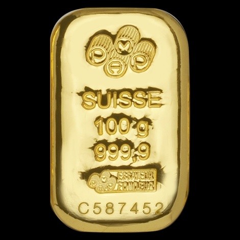 Goldbarren 100 g